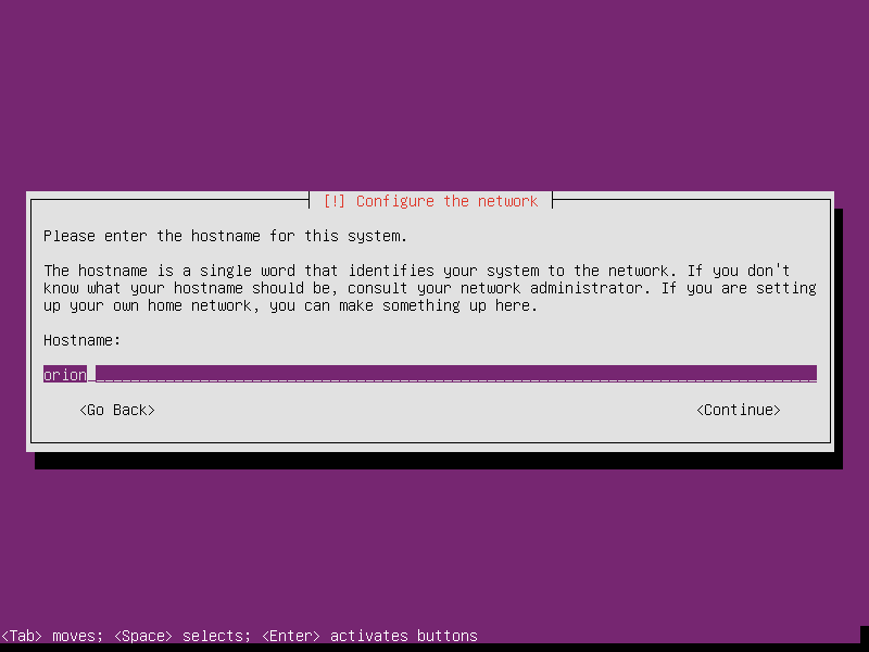 Set hostname